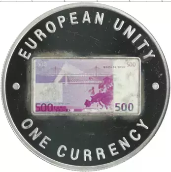 Монета 1000 квач Замбии 1999 года Посеребрение Цветная