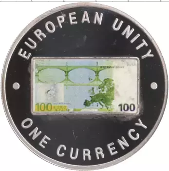 Монета 1000 квач Замбии 1999 года Посеребрение Цветная