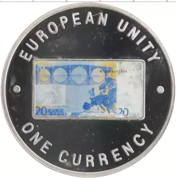 Монета 1000 квач Замбии 1999 года Посеребрение Цветная