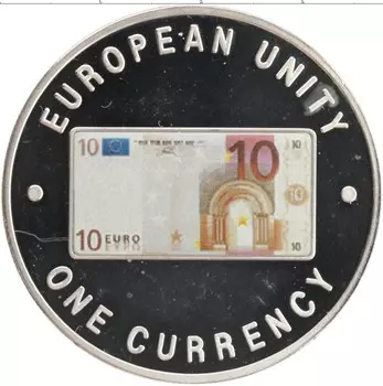Монета 1000 квач Замбии 1999 года Посеребрение Новая валюта ЕС