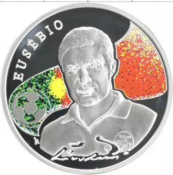 Монета 100 драм Армении 2008 года Серебро Эйсебио