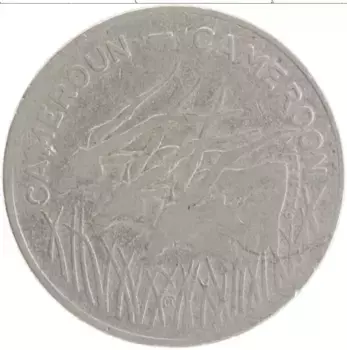 Монета 100 франков Камеруна 1983 года Медно-никель