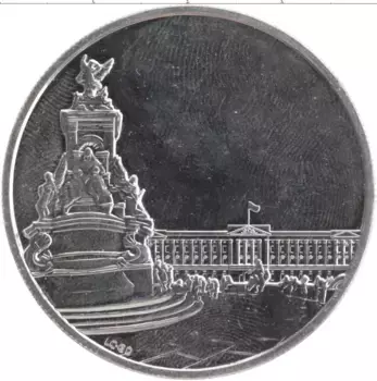Монета 100 фунтов Англии 2015 года Серебро Достопримечательности Британии