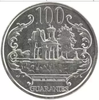 Монета 100 гуарани Парагвая 2007 года Медно-никель Хосе Диас