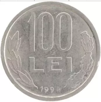 Монета 100 лей Румынии 1994 года Медно-никель
