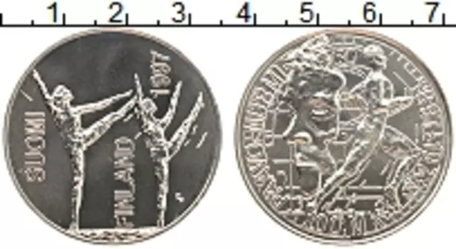 Монета 100 марок Финляндии 1997 года Серебро Пааво Нурми