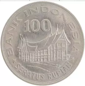 Монета 100 рупий Индонезии 1978 года Медно-никель