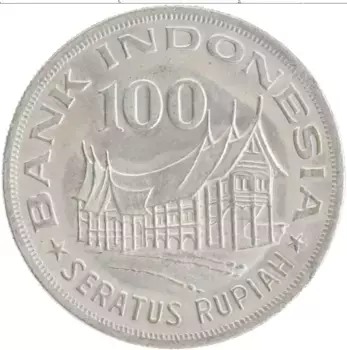 Монета 100 рупий Индонезии 1978 года Медно-никель