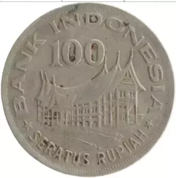 Монета 100 рупий Индонезии 1978 года Медно-никель
