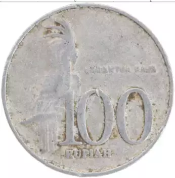 Монета 100 рупий Индонезии 2000 года Алюминий