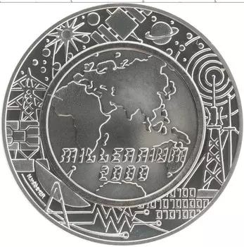 Монета 100 шиллингов Австрии 2000 года Миллениум