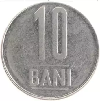 Монета 10 бани Румынии 2010 года Медно-никель