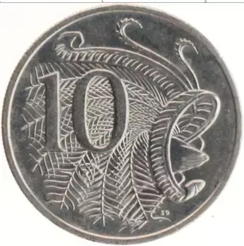 Монета 10 центов Австралии 2006 года Медно-никель Елизавета II
