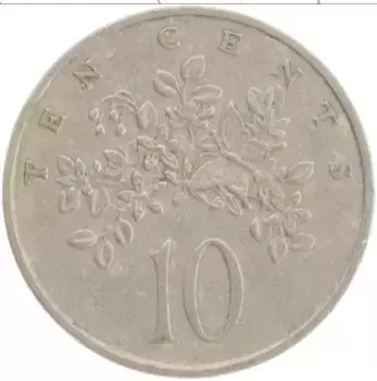 Монета 10 центов Ямайки 1981 года Медно-никель