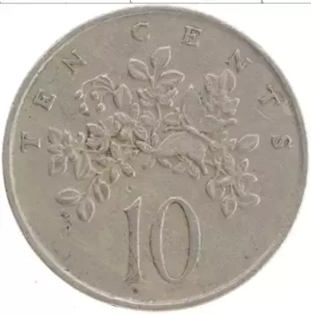 Монета 10 центов Ямайки 1982 года Медно-никель