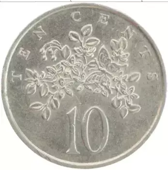 Монета 10 центов Ямайки 1984 года Медно-никель