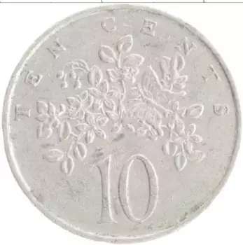 Монета 10 центов Ямайки 1986 года Медно-никель