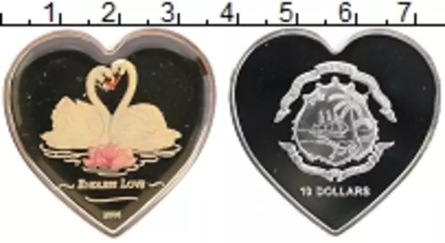 Монета 10 долларов Палау 2006 года Серебро Вечная любовь