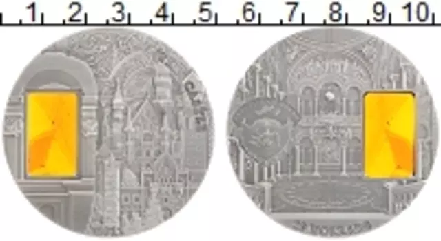 Монета 10 долларов Палау 2011 года Серебро Искусство Тиффани