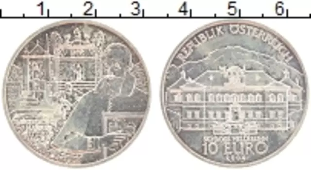 Монета 10 евро Австрии 2004 года Серебро Австрия и ее народ