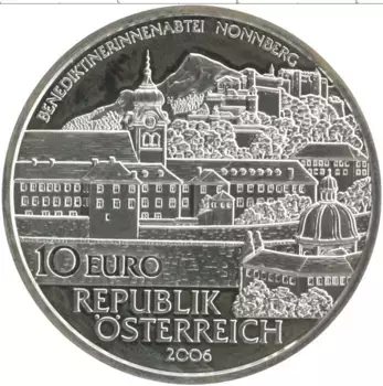 Монета 10 евро Австрии 2006 года Серебро Австрия и ее народ