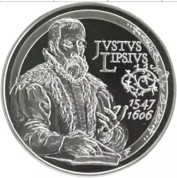Монета 10 евро Бельгии 2006 года Серебро 400 лет со дня смерти Юста Липсия