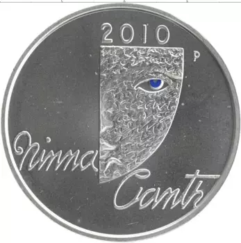 Монета 10 евро Финляндии 2010 года Серебро Минна Кант
