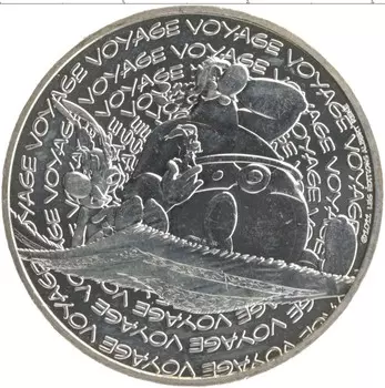 Монета 10 евро Франции 2022 года Серебро Астерикс и Обеликс