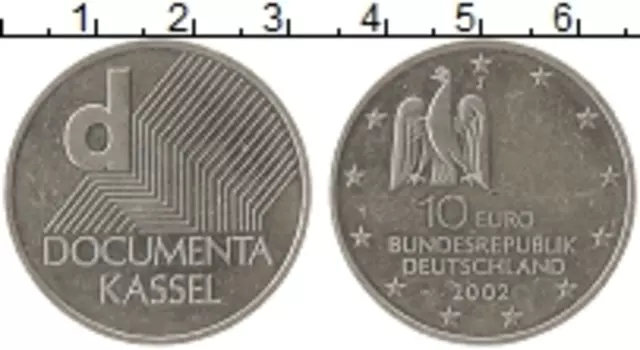Монета 10 евро Германии 2002 года Серебро Выставка