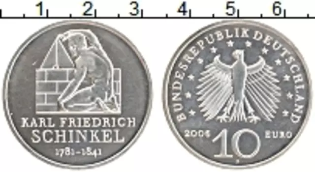 Монета 10 евро Германии 2006 года Серебро F