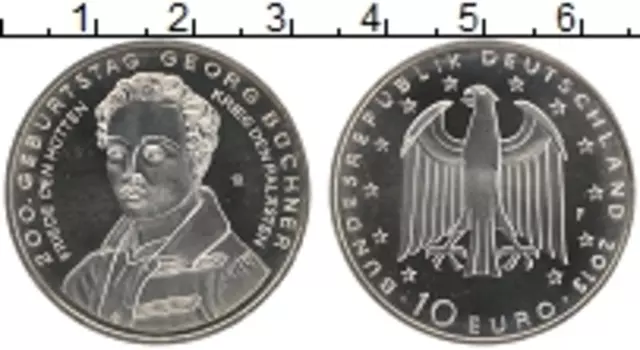 Монета 10 евро Германии 2013 года Медно-никель F