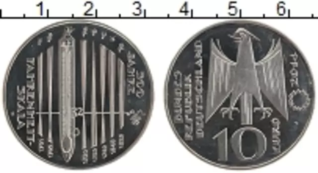 Монета 10 евро Германии 2014 года Медно-никель J