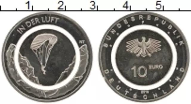 Монета 10 евро Германии 2019 года Медно-никель F