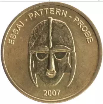 Монета 10 евроцентов Европы 2007 года Латунь Проба