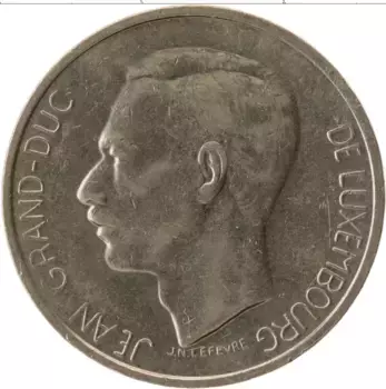 Монета 10 франков Люксембурга 1974 года Медно-никель Жан