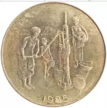 Монета 10 франков Западной Африки 1985 года Бронза