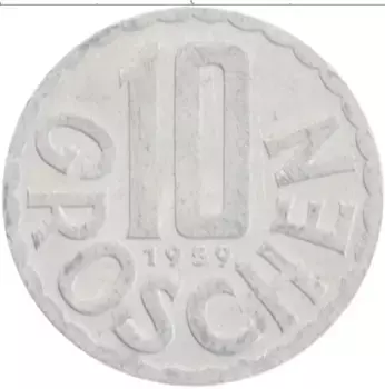 Монета 10 грош Австрии 1959 года Алюминий