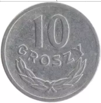 Монета 10 грош Польши 1963 года Алюминий