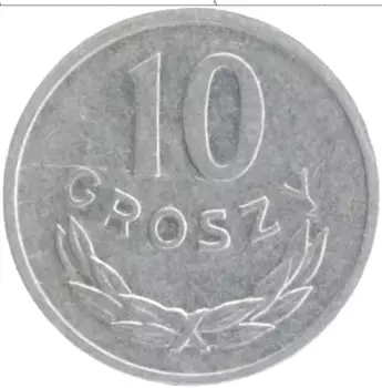 Монета 10 грош Польши 1978 года Алюминий