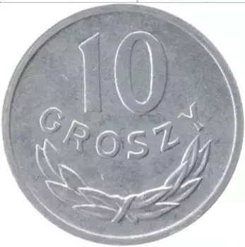 Монета 10 грош Польши 1980 года Алюминий