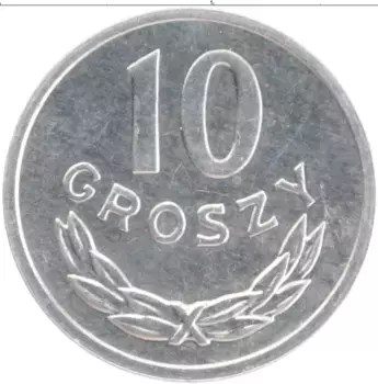 Монета 10 грош Польши 1981 года Алюминий