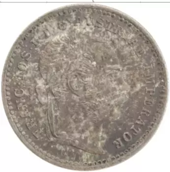 Монета 10 крейцеров Австрии 1872 года Серебро Франс Иосиф I
