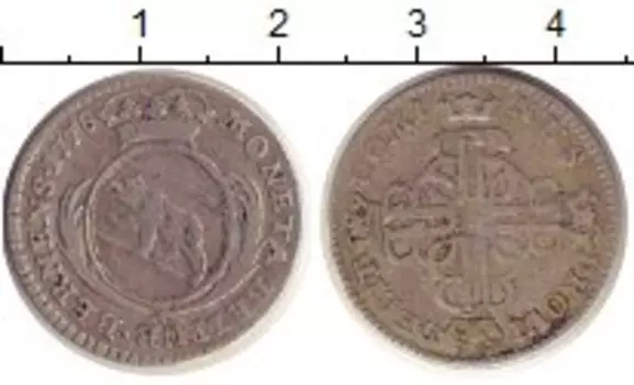 Монета 10 крейцеров Берна 1778 года Серебро