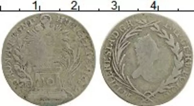 Монета 10 крейцеров Венгрии 1768 года Серебро Мария Терзия