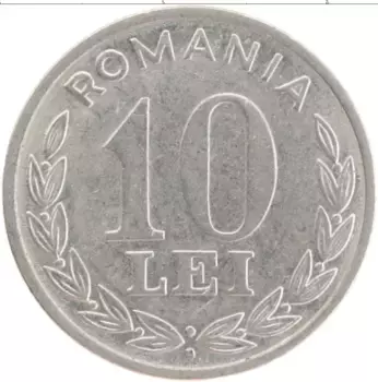 Монета 10 лей Румынии 1995 года Медно-никель