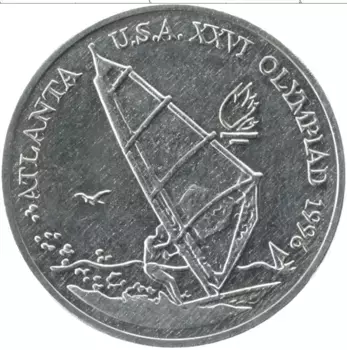 Монета 10 лей Румынии 1996 года Медно-никель Олимпийские игры в Атланте