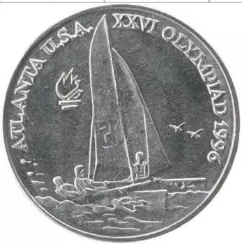 Монета 10 лей Румынии 1996 года Медно-никель Олимпийские игры в Атланте
