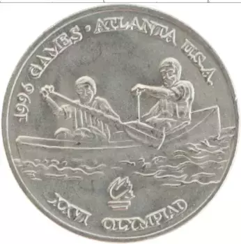 Монета 10 лей Румынии 1996 года Медно-никель Олимпийские игры в Атланте