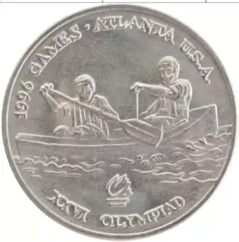Монета 10 лей Румынии 1996 года Медно-никель Олимпийские игры в Атланте