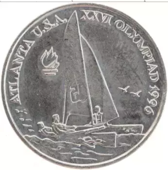 Монета 10 лей Румынии 1996 года Медно-никель Олимпийские игры в Атланте